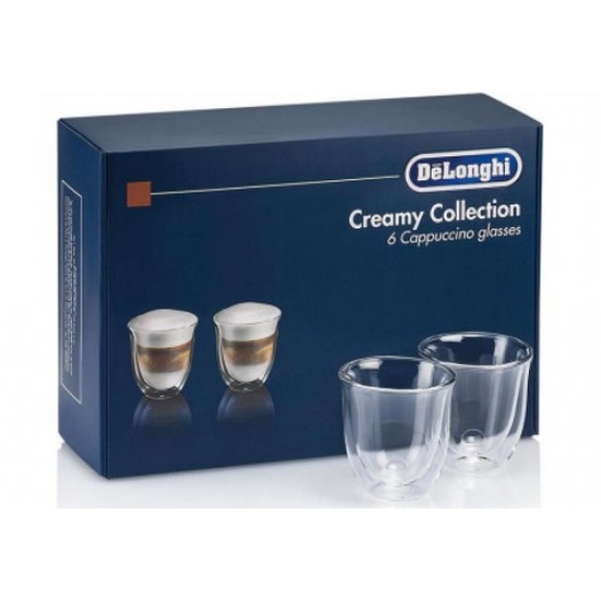 Набор стаканов Delonghi Creamy Collection Cappuccino 190 мл 6 шт (DLSC301)