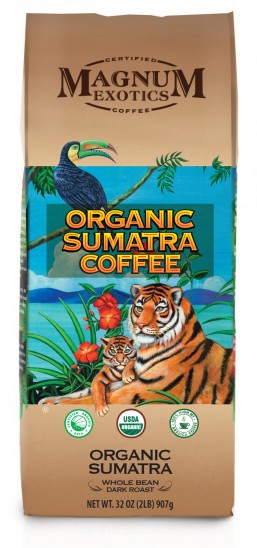 Кофе в зернах Magnum Exotics Organic Sumatra Whole Bean 907 г