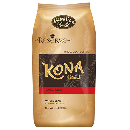 Кофе в зернах Hawaiian Gold Kona Blend 908 г