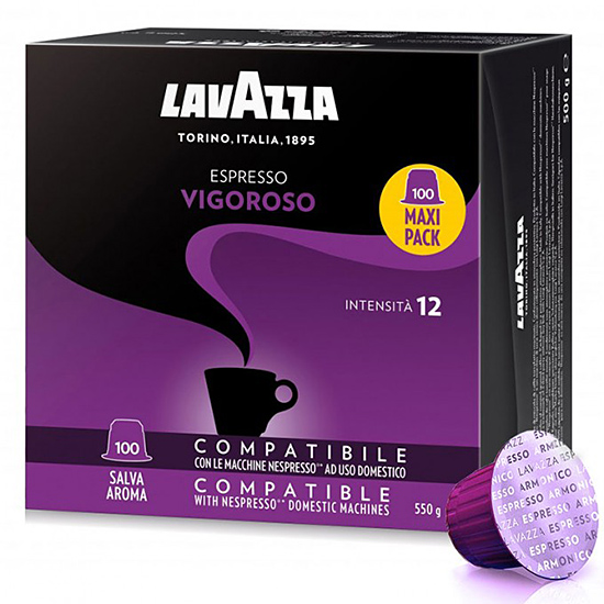 Кофе в капсулах Lavazza Vigoroso Nespresso (100 шт.)