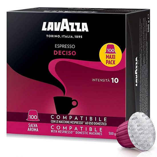 Кофе в капсулах Lavazza Deciso Nespresso (100 шт.)