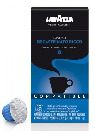 Кофе в капсулах Lavazza espresso Decaffeinato Ricco (10 шт.)
