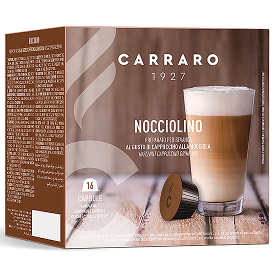 Напиток в капсулах Carraro Nocciolino Dolce Gusto (16 шт.)