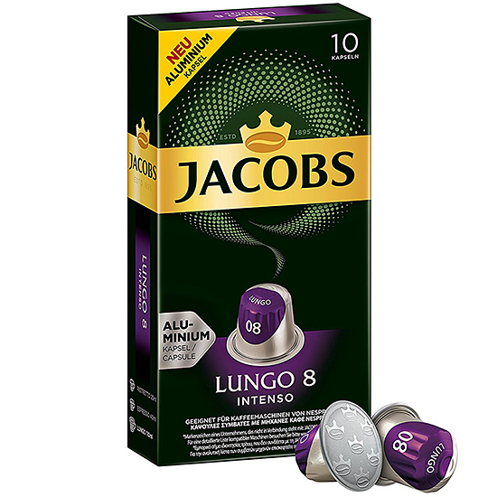 Кофе в капсулах Jacobs Lungo 8 Intenso (10 шт.)