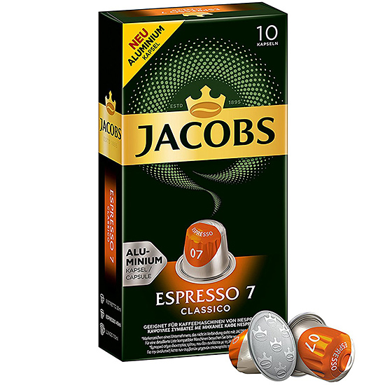 Кофе в капсулах Jacobs Espresso 7 Classico (10 шт.)