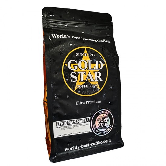 Кофе в зернах Gold Star Ethiopian Harrar 454 г