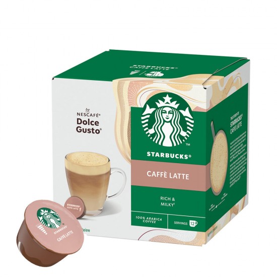 Кава в капсулах Starbucks Dolce Gusto Caffe Latte (12 шт.)