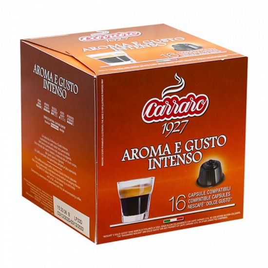 Кофе в капсулах Carraro Aroma E Gusto Intenso Dolce Gusto (16 шт.)