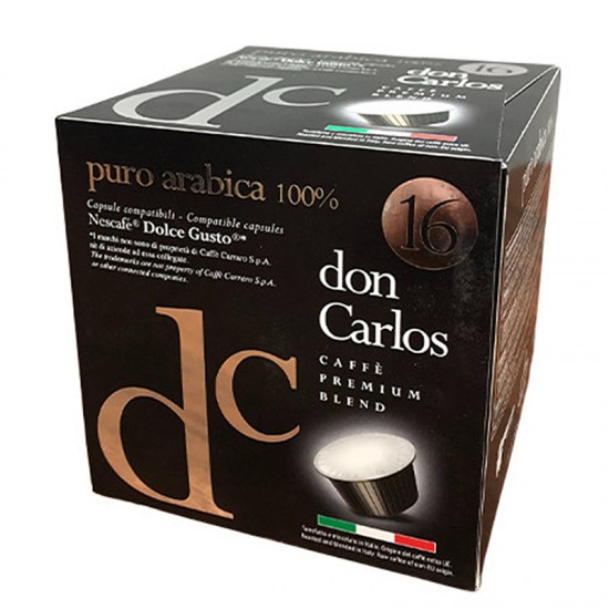 Кофе в капсулах Carraro Don Carlos Puro Arabica Dolce Gusto (16 шт.)