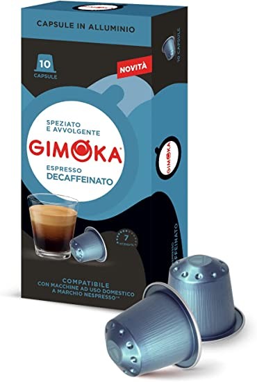 Кофе в капсулах Gimoka Nespresso Decaffeinato Alum (10 шт.)