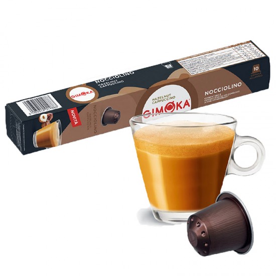 Кофейный напиток в капсулах Gimoka Nespresso Nocciolino (10 шт.)