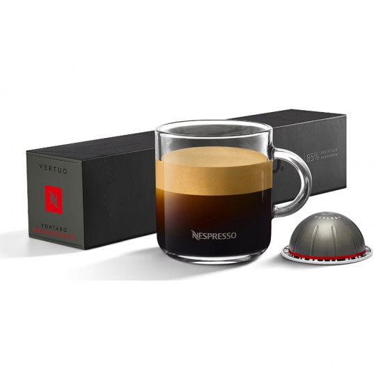 Кофе в капсулах Nespresso Vertuo Fortado Decaffeinato (150 мл, 10 шт.)