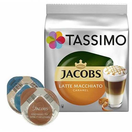 Кофе в капсулах Tassimo Jacobs Latte Macchiato Caramel (8 шт)