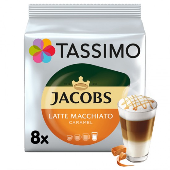 Кофе в капсулах Tassimo Jacobs Latte Macchiato Caramel (8 шт)