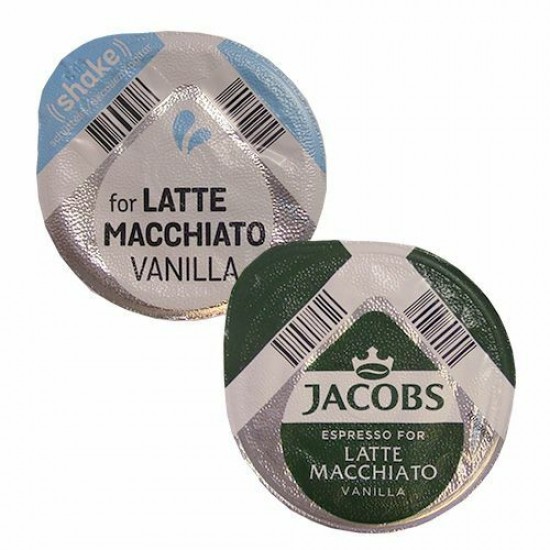 Кофе в капсулах Tassimo Jacobs Latte Macchiato Vanilla (8 шт)