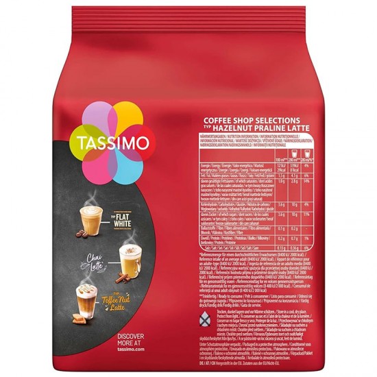 Кофе в капсулах Tassimo Coffee Shop Hazelnut Praline Latte (8 шт)