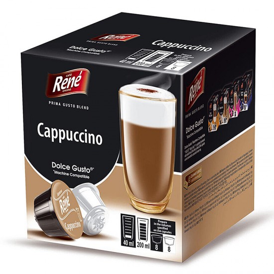 Кофе в капсулах Cafe Rene Dolce Gusto Cappuccino (16 шт.)