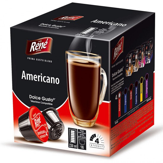 Кофе в капсулах Cafe Rene Dolce Gusto Americano (16 шт.)