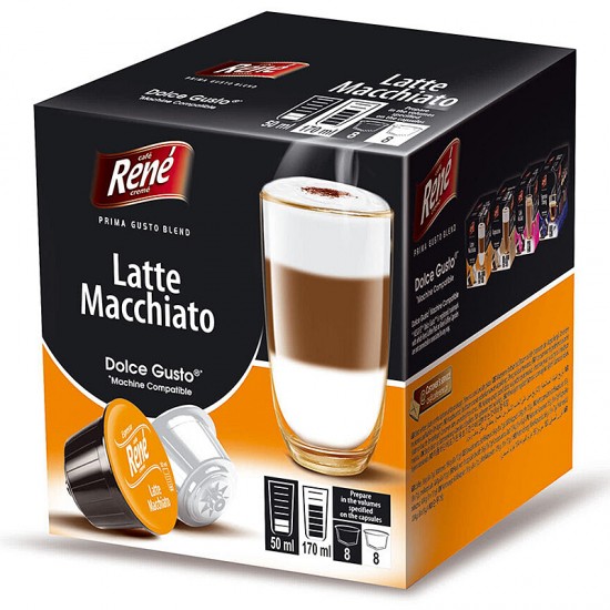 Кофе в капсулах Cafe Rene Dolce Gusto Latte Macchiato (16 шт.)