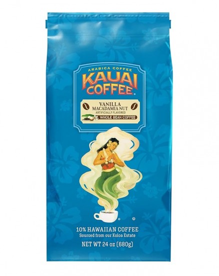 Кофе в зернах Kauai Coffee Vanilla Macadamia Nut 680 г