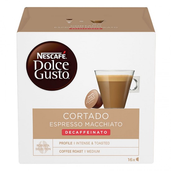 Кава в капсулах Nescafe Dolce Gusto Cortado Espresso Macchiato Decaffeinato (16 шт.)