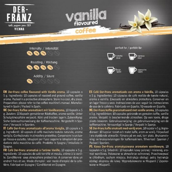 Кофе в капсулах Der-Franz Vanilla (10 шт.)