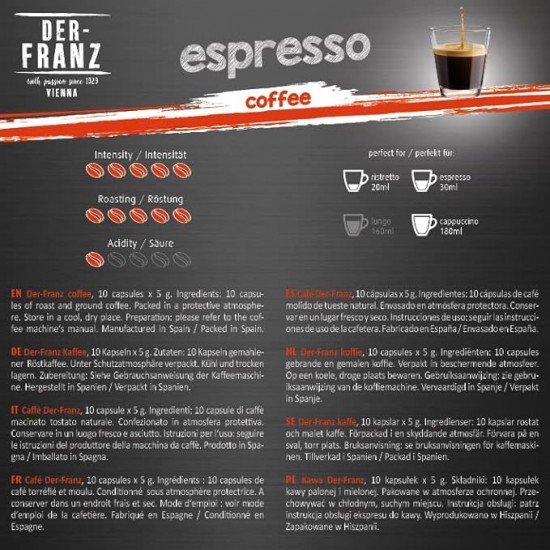 Кава в капсулах Der-Franz Espresso (10 шт.)