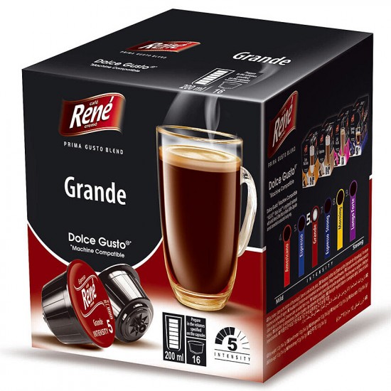 Кава в капсулах Cafe Rene Dolce Gusto Grande (16 шт.)