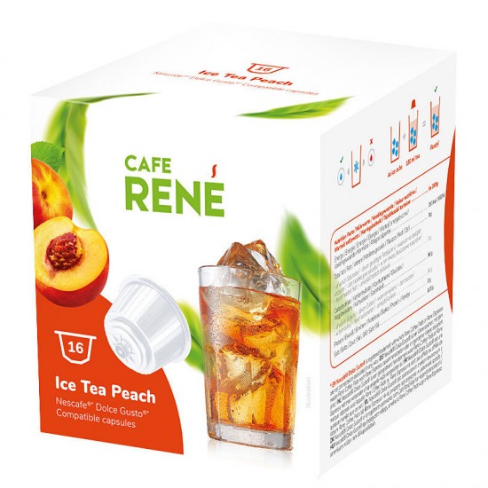 Чай в капсулах Cafe Rene Dolce Gusto Ice Tea Peach (16 шт.)