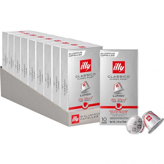 Кофе в капсулах Illy Classico Lungo Puck (100 шт.)