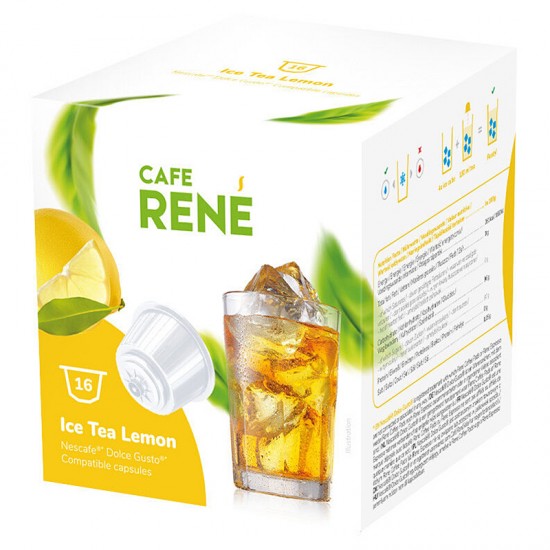 Чай в капсулах Cafe Rene Dolce Gusto Ice Tea Lemon (16 шт.)