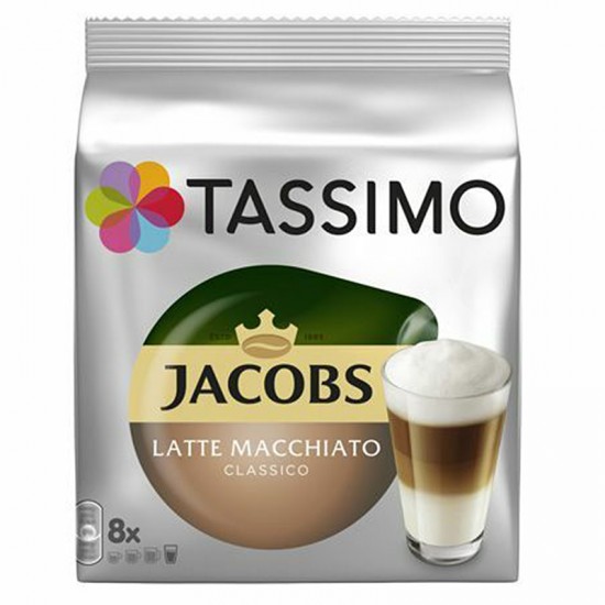 Кава в капсулах Tassimo Jacobs Latte Macchiato Classico (8 шт)