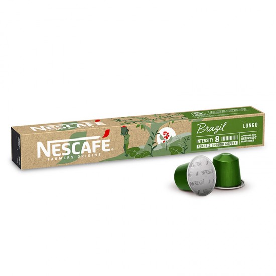 Кофе в капсулах Nescafe Farmers Origin Brazil Lungo (10 шт.)