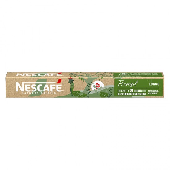 Кофе в капсулах Nescafe Farmers Origin Brazil Lungo (10 шт.)