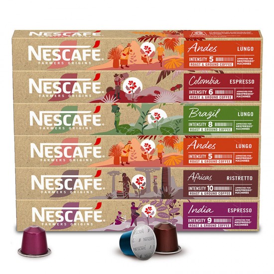 Набор кофе в капсулах Nescafe Farmers Origin (60 шт.)