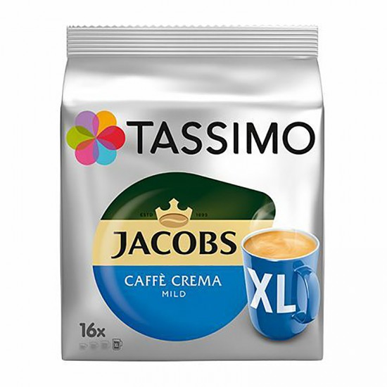 Кофе в капсулах Tassimo Jacobs Caffe Crema Mild XL (16 шт)