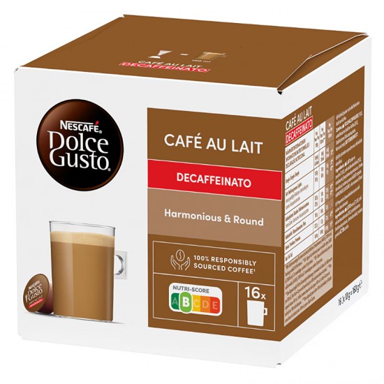 Кофе в капсулах Nescafe Dolce Gusto Cafe Au Lait Decaffeinato (16 шт.)