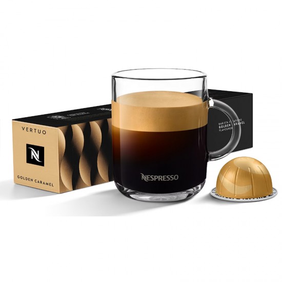 Кава в капсулах Nespresso Vertuo Golden Caramel (230 мл, 10 шт.) Уцінка!
