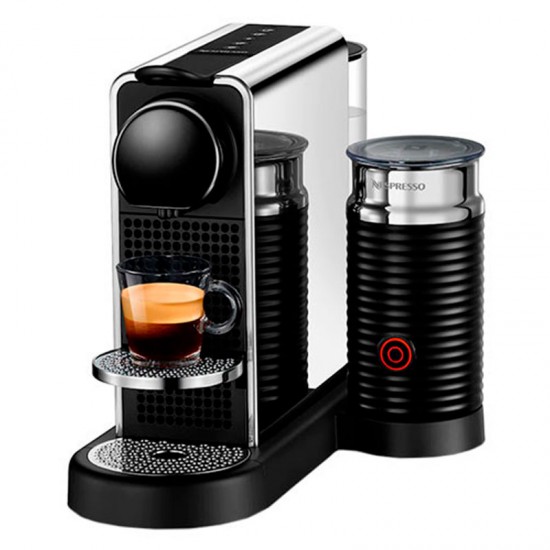 Капсульная кофеварка Nespresso Nespresso CitiZ Platinum & Milk Stainless Steel D145