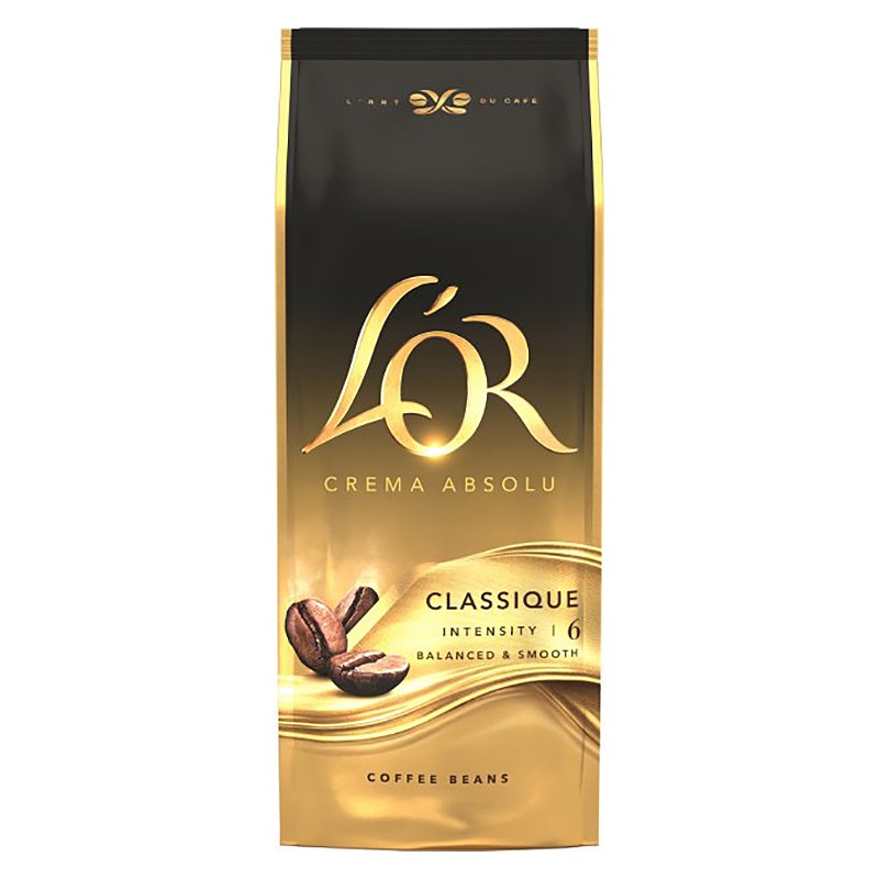 Кофе в зернах L'OR Crema Absolute Classic 1 кг - Кофе зерновой