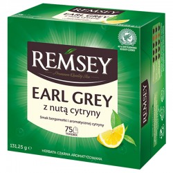 Чай Remsey Earl Grey черный с ноткой лимона (75 пакетиков)