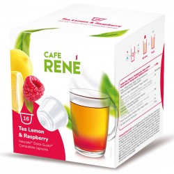 Чай в капсулах Cafe Rene Dolce Gusto Tea Lemon & Raspberry (16 шт.)