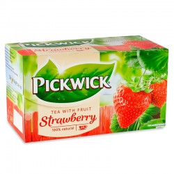 Чай Pickwick чорний ароматизований зі шматочками полуниці 20х1,5г (8711000564363)