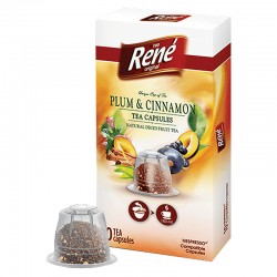 Чай в капсулах Cafe Rene Plum Cinnamon (10 шт.)